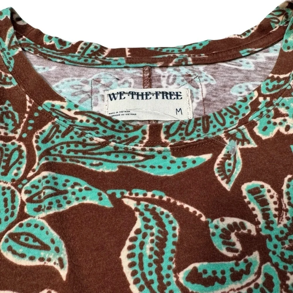 New Free People We The Free Nina Printed Tee Size M
